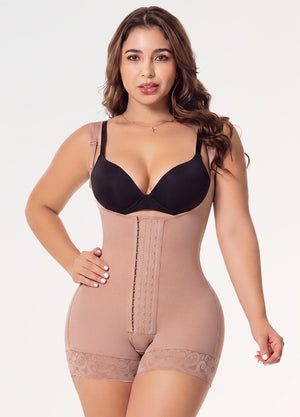 Open Bust High Compression Powernet Shapewear, Stage 2 | Salome 6066BF