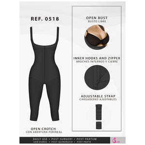 Fajas Salome 0518 Faja Bodysuit Postquirúrgica Reductora de Abdomen