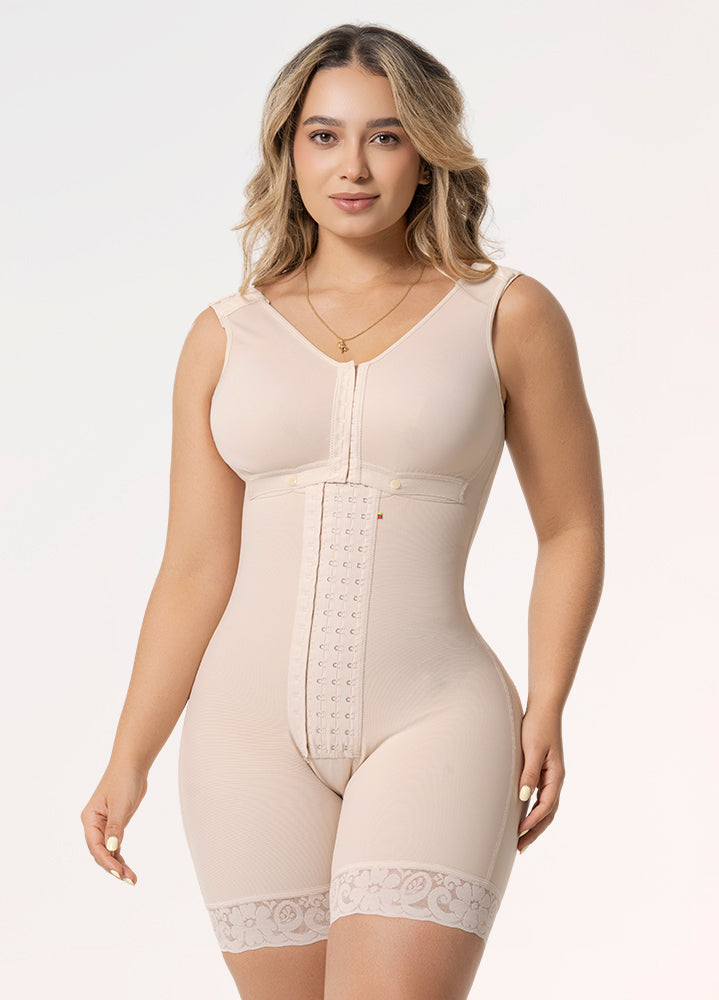 High-Compression Hourglass Shapewear with Bust Support, Stage 2 | Salome 6086BF