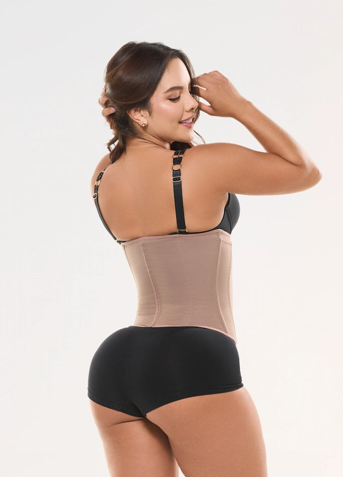 Faja Corsé con Ganchos: Control de Abdomen y Moldeador de Cintura | Salome 315-CCB