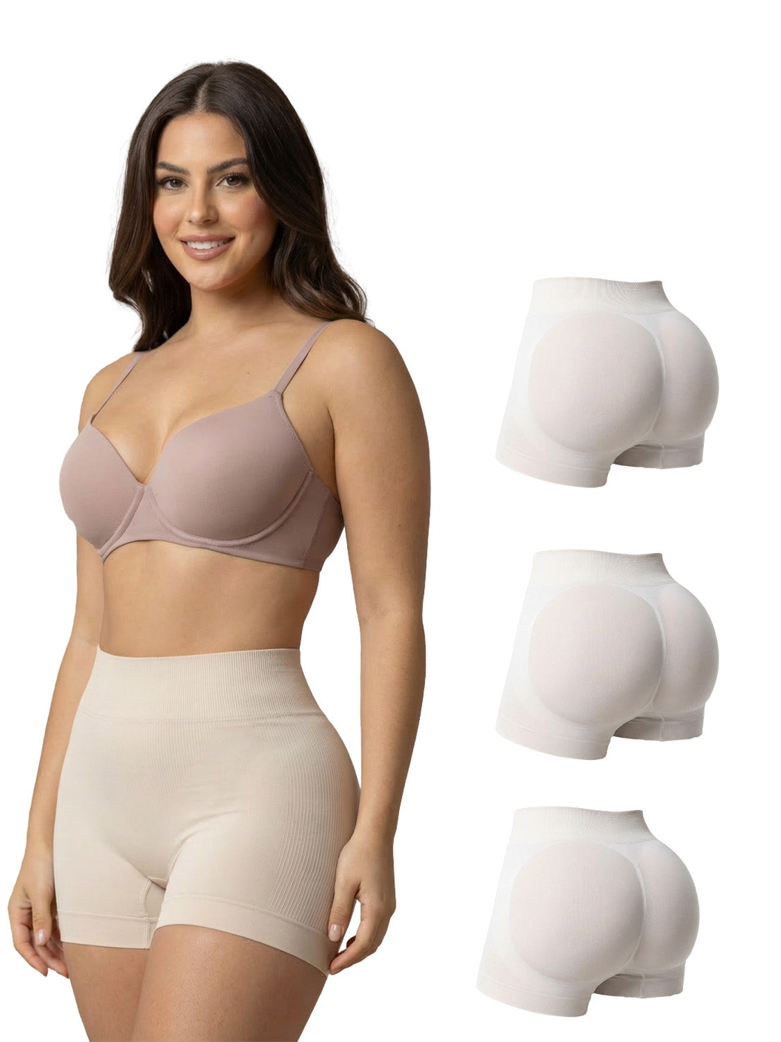 Seamless Panty: Invisible Shorts with Butt Lift | Salome 7003 3 Pack