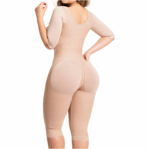 Fajas Salome 0525 Faja de Cuerpo Completo Postquirúrgica con Mangas