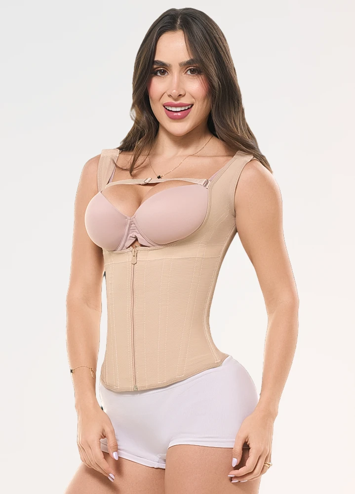 Chaleco Faja: Sin Mangas, Control de Abdomen y Espalda | Salome 314