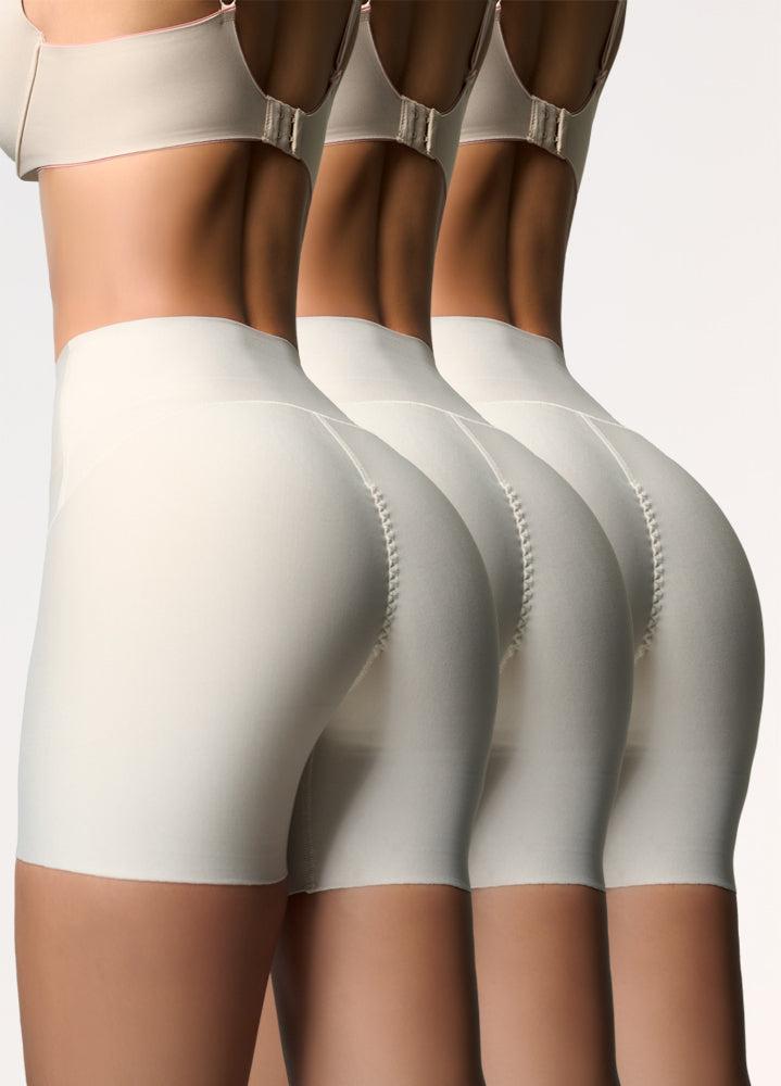 Salome High Waisted Shorts 0879 3 Pack | Butt Lifting Tummy Control Shaper Short
