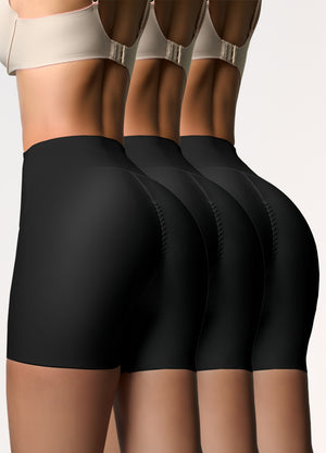 Salome High Waisted Shorts 0879 3 Pack | Butt Lifting Tummy Control Shaper Short