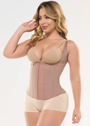 Shapewear Vest with Adjustable Straps and Hook Closures | Salome 63136-CCB