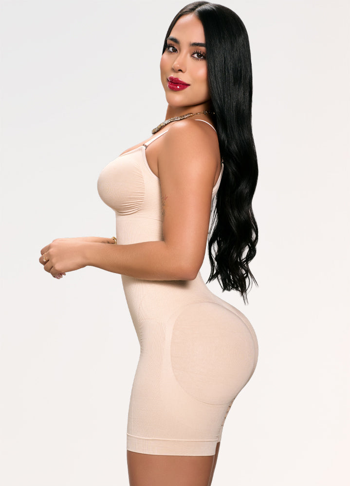 Textured Seamless Shapewear Bodysuit: Tummy Control and Butt Lift | Salome 5603SCS