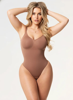 Seamless Thong Bodysuit: Tummy Control & Bust Support | Salome 7001