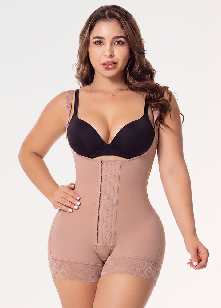 Open Bust High Compression Powernet Shapewear, Stage 2 | Salome 6066BF