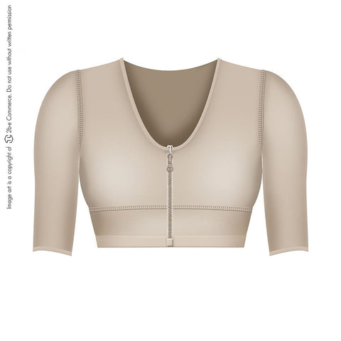Fajas Salome 0328-3 Post Surgical Bra with Sleeves