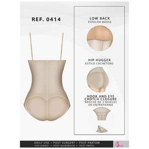 Faja Salome 0414 Reductora Sin Tirantes Control Abdomen