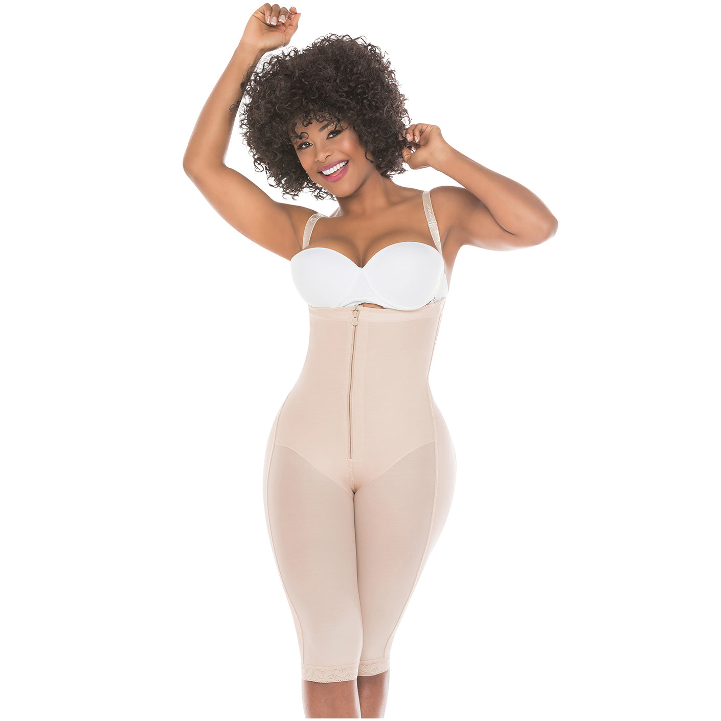 Salome 0216 Fajas Colombianas Postparto Reductoras y Moldeadoras Levanta  Cola Full Body Shaper Postpartum Girdle Shapewear for Women Black M