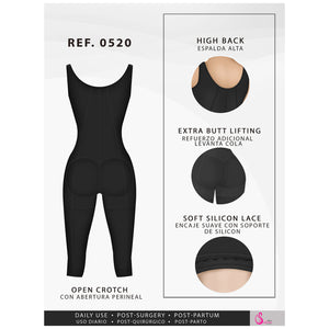 Fajas Salome 0520 Body completo sin busto control de abdomen faja moldeadora